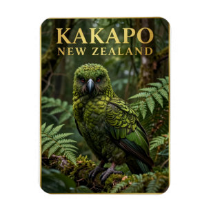 🦜 Kakapo Neuseeland-Heimvogel Magnet