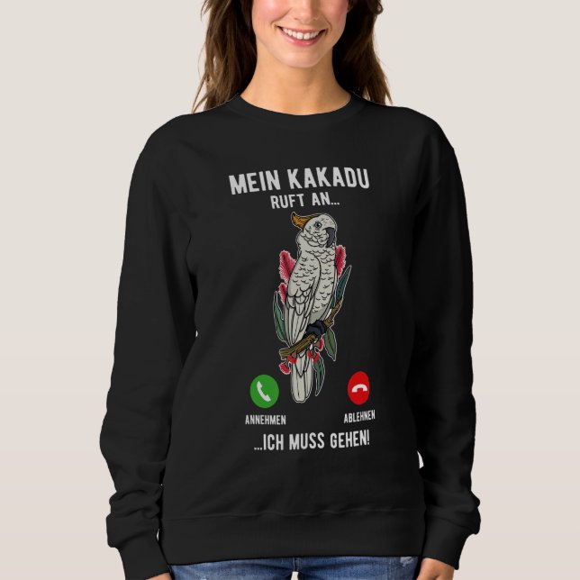 Kakatoo Parrot Bird Species Organic Australia Pet Sweatshirt (Vorderseite)