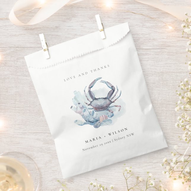 Kakerkorallenheirat mit verunreinigtem Unterwasser Geschenktütchen (Ausgeschnitten)