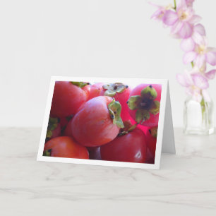 Kaki-Frucht Karte