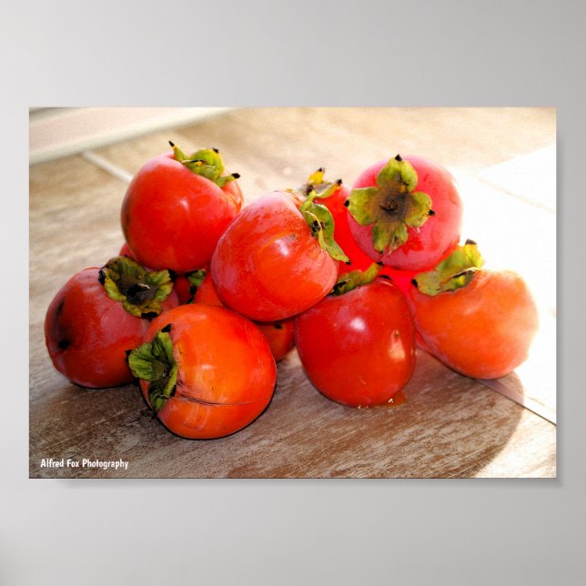 Kaki-Frucht Poster (Vorne)