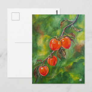 Kakis im Oktobernebel von Alfred Fox Postkarte