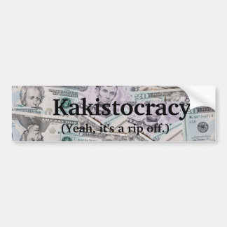 Kakistokratie Autoaufkleber