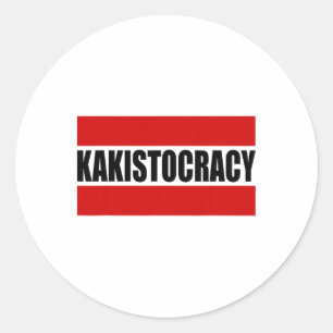 Kakistokratie Definition Subtil Lustig Anti Trump Runder Aufkleber