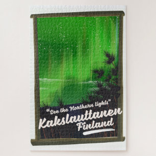Kakslauttanen Finnland Reiseplakat