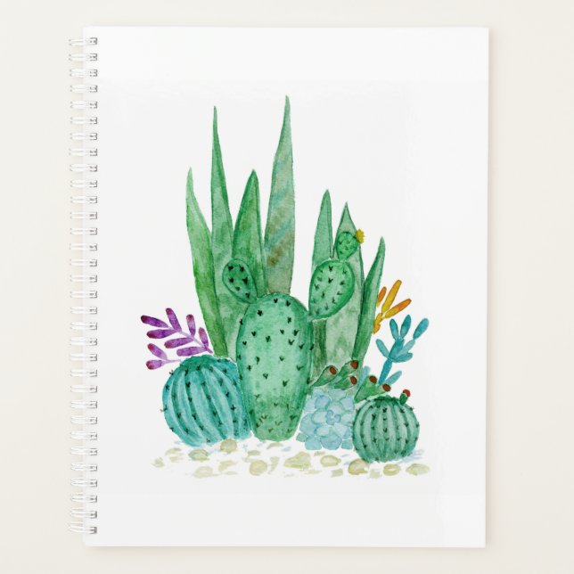 Kakteen, Aquarell Planer (Vorderseite)
