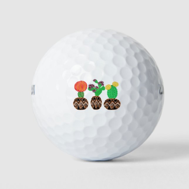 Kakteen Art Golfball (Vorderseite)