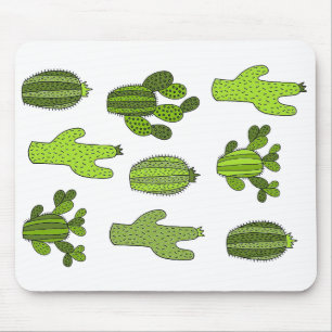 Kakteen, Botanische, Niedliche Kakteen, Gartenarbe Mousepad
