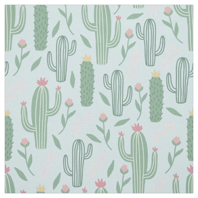 Kakteen-botanisches Muster Stoff (Muster)