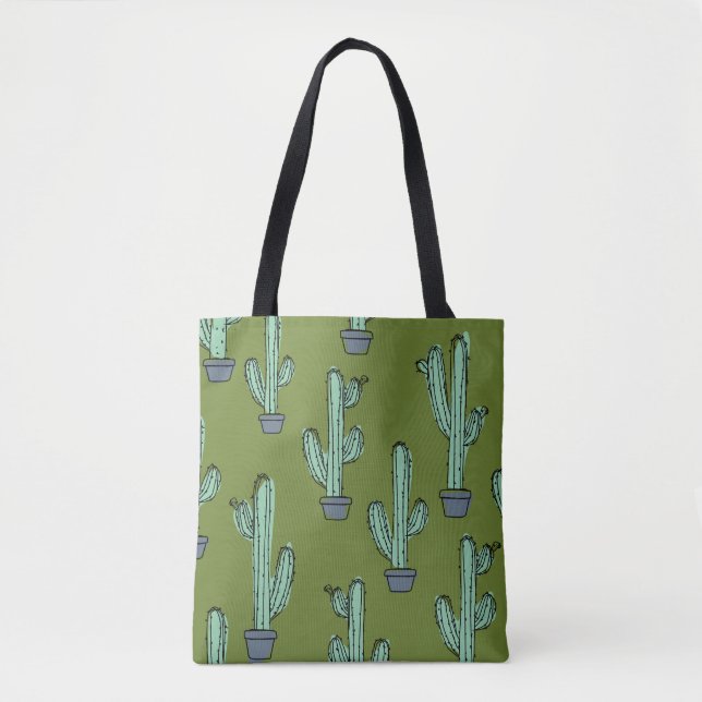 Kakteen in Pot Illustration Tasche (Vorderseite)