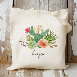Kakteen, Individuelle Name Wedding Personalisiert  Tragetasche