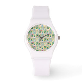 Kakteen-Liebe - Aquarell Armbanduhr