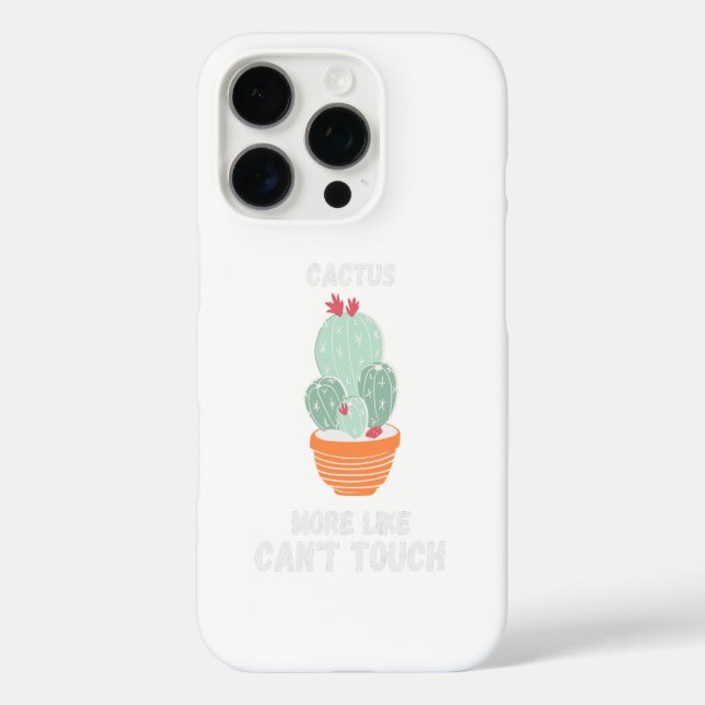 Kakteen, mehr als Touch. iPhone 16 Pro Hülle (Rückseite)