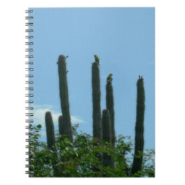Kakteen mit Lorikeets Bonaire Notebook Notizblock