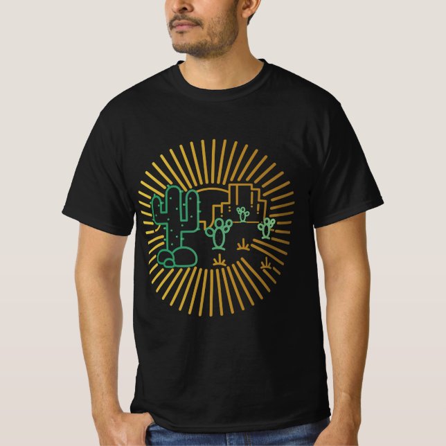 Kakteen - Nature Lover Design T-Shirt (Vorderseite)