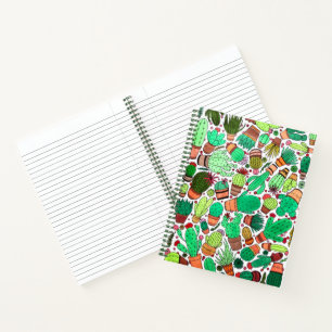 Kakteen Pflanze Grüner Kakteen Garden Notizbuch