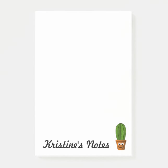 Kakteen Post-it Klebezettel (Vorderseite)
