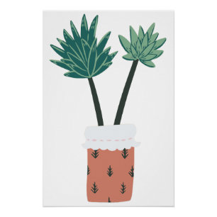 Kakteen Pot Poster