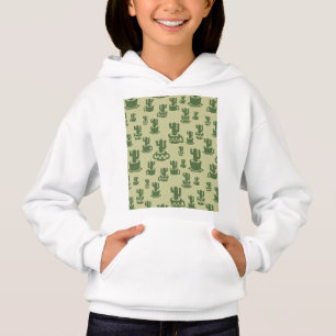 Kakteen-Silhouette in Tassen und Töpfen Hoodie