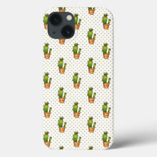 Kakteen & Succulent Polk Dot Muster Case-Mate iPhone Hülle