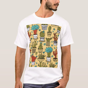 Kakteen Sukkulent: Handgezeichnete Skizze T-Shirt