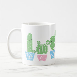 Kakteen, Sukkulente, niedliche Kunstfiesta, mexika Kaffeetasse