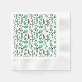 Kakteen und Ladybug-Muster - Serviette