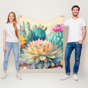 Kakteen und Sukkuline Fleecedecke
