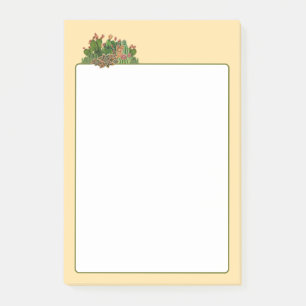 Kakteen- und Sukkulusmuster Post-it Klebezettel