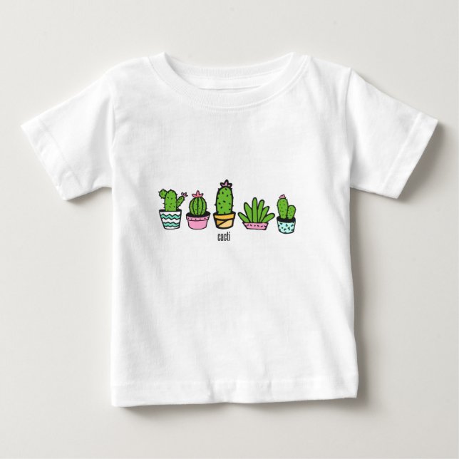 Kaktgruppierung Baby T-shirt (Vorderseite)