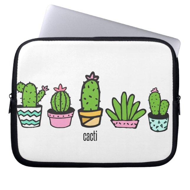 Kaktgruppierung Laptopschutzhülle (Vorderseite)