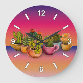 Kakti-Uhr Große Wanduhr