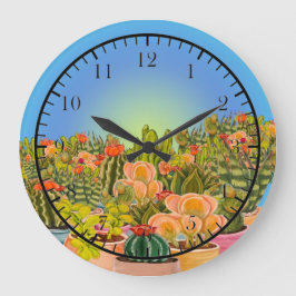 Kakti-Uhr Große Wanduhr