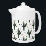 Kaktus<br><div class="desc">Cactus muster design illustriert mit farbigen Polka-Punkten auf weißem Hintergrund</div>