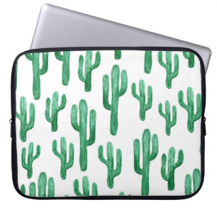 Kaktus-Aquarell: handgezeichnete Illustration Laptopschutzhülle
