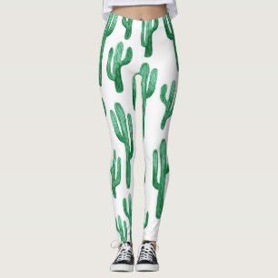 Kaktus-Aquarell: handgezeichnete Illustration Leggings