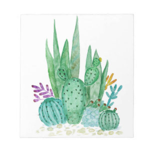 Kaktus, Aquarell Notizblock