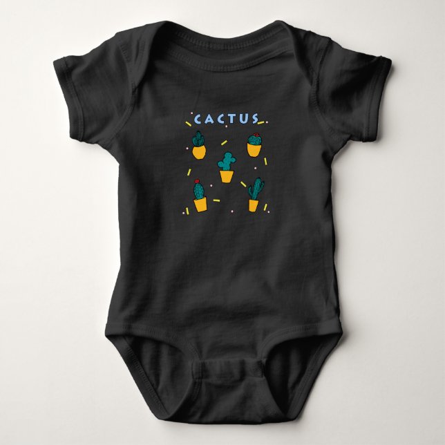 Kaktus Baby Strampler (Vorderseite)