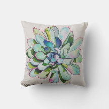 Kaktus Blau-Pink-Kissen
