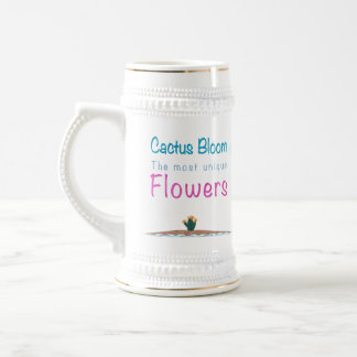 Kaktus blühen die einzigartigsten Blume Bierglas