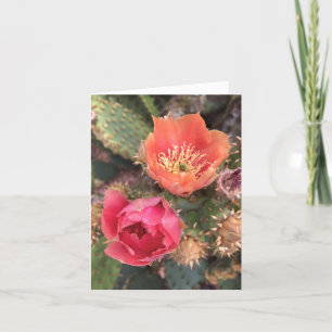 Kaktus-Blume-Blüten-Merkkarte Dankeskarte