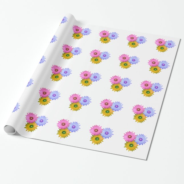 Kaktus-Blume Geschenkpapier (Ungerollt)