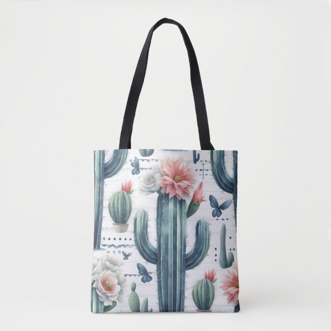 Kaktus-Blume Tasche (Vorderseite)