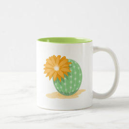 Kaktus-Blume - Zitat von prickelnden Dingen Zweifarbige Tasse