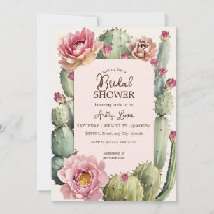 Kaktus Blumen Fiesta Braut Boho Traum Einladung