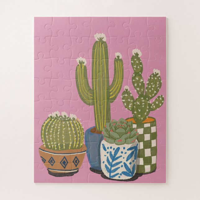 Kaktus Blumen Pink (Vertikal)