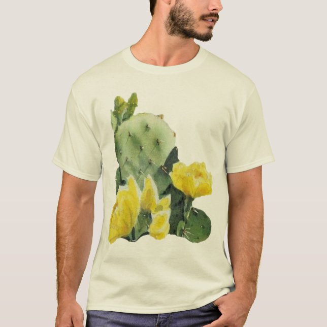 KAKTUS-BLUMEN T-Shirt (Vorderseite)