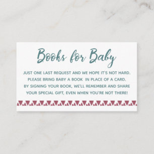 Kaktus-Bücher für Baby Begleitkarte