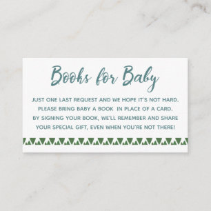 Kaktus-Bücher für Baby Begleitkarte