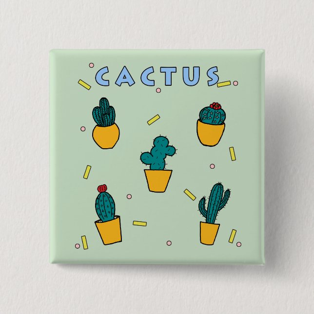 Kaktus Button (Vorderseite)
